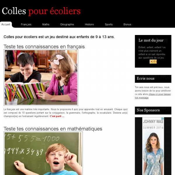 Logo Colles pour écoliers